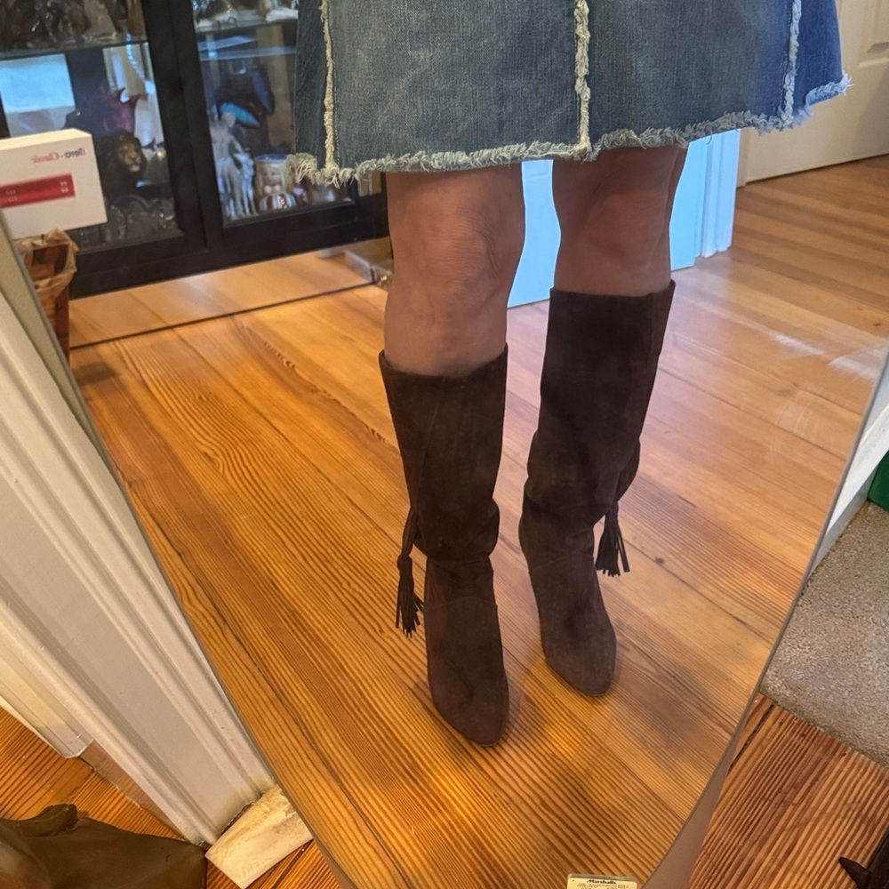 Adige Paris brow suede boots Made in France